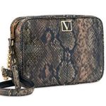 Victoria's Secret Victoria’s Secret Natural Python Top Zip Crossbody Photo 0