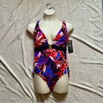 OP Rich Black, Red, White, & Blue One Piece Swimsuit Photo 5