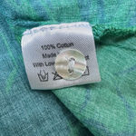 La Plage Maye Pintuck Cotton Green Dragon Mini Dress Long Sleeve LG Pockets Photo 5