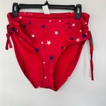 Oasis Outdoor Memorial Day Red, White, Blue Star Bikini Adjustable Straps NWT L Photo 3
