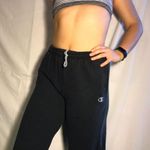 Champion BLACK DRAWSTRING HIGH WAISTED VINTAGE  SWEATPANTS Photo 0