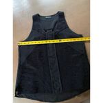 Central Park West Tank Top Women's Size Small Black Lace & block detail on Front Photo 5