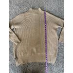 Miss Selfridge  Camel Knit Sweater XS Mock Neck Longline Pullover Photo 4