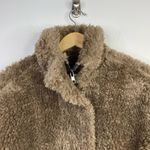 ASOS Hero Borg Brown Faux Fur Teddy Bomber Chuck on Coat Jacket 6 Petite New Photo 1
