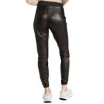 Spanx Leather-Like Faux Leather Jogger Pants Joggers in Noir Black Size Medium Photo 7