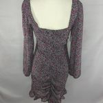 NWT | Floret Studios Women's Black Magenta Floral Bodice Mini Dress Size M Photo 4