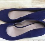 Naturalizer  27 Edit Rebecca Pumps Women's 5.5 M Blue Suede Almond Toe Heels Photo 4