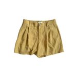 Vince  Women's Yellow High Waist Dress Shorts Size 6 Photo 8