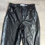 Abercrombie & Fitch The Ankle Straight Ultra High Rise vegan leather Photo 4