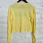 Cheerios Women's  crop top size M long sleeve. yellow color has cut down by owner Photo 7