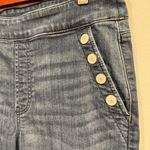 Chico's  Wide Leg Pull On Crop Sailor Jeans Size 6 Photo 3