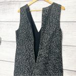 ZARA Woman Black & Gray Textured Tweed Wide Leg Jumpsuit Size Medium Photo 6