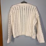 Maeve  Anthropologie Bejeweled Embellished Cardigan Cable Knit Sweater One‎ Size Photo 6