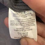 Vince | XS | Women's Grey Suede Leather Mixed Media Drape Collar Biker Jacket Photo 7