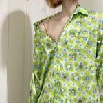 Victoria's Secret  Lime Satin Night LS Shirt XS Photo 0