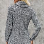 GRAY BUTTONED WRAP TURTLENECK SWEATER Size undefined Photo 1