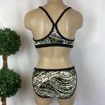 Athleta Leaf & Stripe 2 Piece Bikini Swim Bathing Suit Set S Photo 1