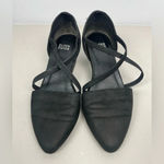 Eileen Fisher Black Poet Crisscross Strap Pointed Toe Stacked Heel Photo 4