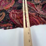 ZARA  Blouse Womens XS Multicolor Paisley Ruffle Long‎ Sleeve Boho Indie Top Photo 6