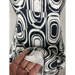 Arden B 90s Y2K 60s Mod Dress Op Art Geometric Silk Blend Racerback Mini Retro 4 Photo 4