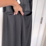 Lulus NWOT Fit the Fashion Black Sleeveless Vegan Leather Wide-Leg Jumpsuit Photo 4