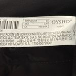 Oysho  Softstreme Feel Black Wide-Leg Pants with tuxedo woven striped down side Photo 14