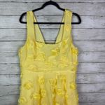 Lulus Exceptional Entrance Yellow Sleeveless Tiered Rosette Midi Dress Size XL Photo 3