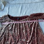 American Eagle  Outfitters Womens Velvet Blouse Pink 3/4 Sleeve Off Shoulder-SM Photo 6