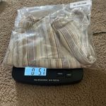 Women's Striped Linen Cotton‎ Shorts Multicolor Size XL Tan Photo 10