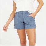 Spanx  twill‎ shorts Blue Gray Women’s Size Large Cargo Photo 0