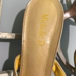 Leather Kitten Heels Tan Sandals Size 8 Photo 7