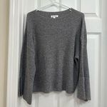 Prologue Black and Gray Oversized Boxy Sweater Relaxed Fit Split Sleeves Size XS Photo 5