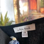 White Birch  Women Navy Blue Dress Short Sleeve Pleated Square Neck 100% Linen Photo 1