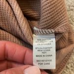 Heart & Hips Heart Hips Brown Tie Dye Waffle Short Sleeve V-Neck Bodysuit Photo 5