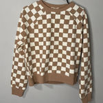 Marine layer New Women's Anytime Sweatshirt, Checkerboard Size Small Photo 0
