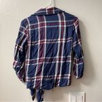 Stoosh  navy rayon Flannel checked shirt Photo 2