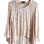 Sanctuary  Flare Sleeve Semi-Sheer Blouse Top in‎ Blush Pink, Size XS Photo 0