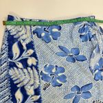 Jams World Tahiti Sarong Skirt Small W812-TAHI Blue Floral Rayon Wrap Hawaii Photo 7