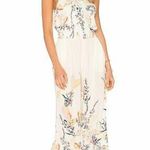 Free People Ivory Floral Island Time One Shoulder Cropped Jumpsuit Womens Medium Photo 0