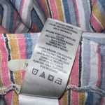 Seven7 Linen Blend Cropped Wide Leg Pants Womens Size 12 Multicolor Stripe Boho Photo 8