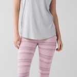 Lululemon RARE Cyber Stripe Wunder Under Luxtreme Crop Capri Leggings 10 Photo 0