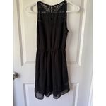 Iz Byer Black Lace Dress  XS X-Small Mini Goth‎ Whimsigoth Dark Party Sleeveless Photo 4