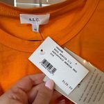A.L.C. Women's Orange Puff Sleeve Top Photo 2