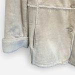 Vintage St. John’s Bay Tan Genuine Suede Leather And Shearling Lined Jacket Size L Photo 5