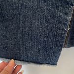 Vtg LEI Y2K Maxi Jean Skirt Sz 5 Slit Fringe Festival Western Boho High Waist Blue Photo 5