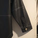 ZARA Black Leather Women's Jacket Photo 8
