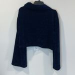 MINKPINK  Blue Cropped Sweater with Bell Sleeves Size Large EUC Photo 4