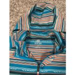 Sherpa Adventure Gear Womens S Preeti Hooded Jacket Zip Up Blue Striped Gorpcore Photo 2