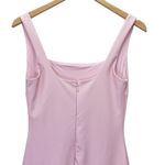 Naked Wardrobe NWT Pink Faux Leather Maxi Tank Dress Size Medium Fitted Bodycon Photo 6