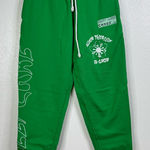 CHNGE Self Care Allow Yourself To Grow Green Sweatpants Joggers Size Small Photo 0